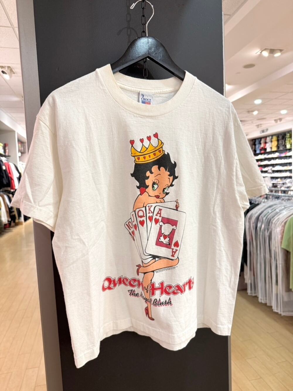 90s Betty Boop Queen of Hearts Vintage Cartoon Tee Shirt Vegas All Over Print